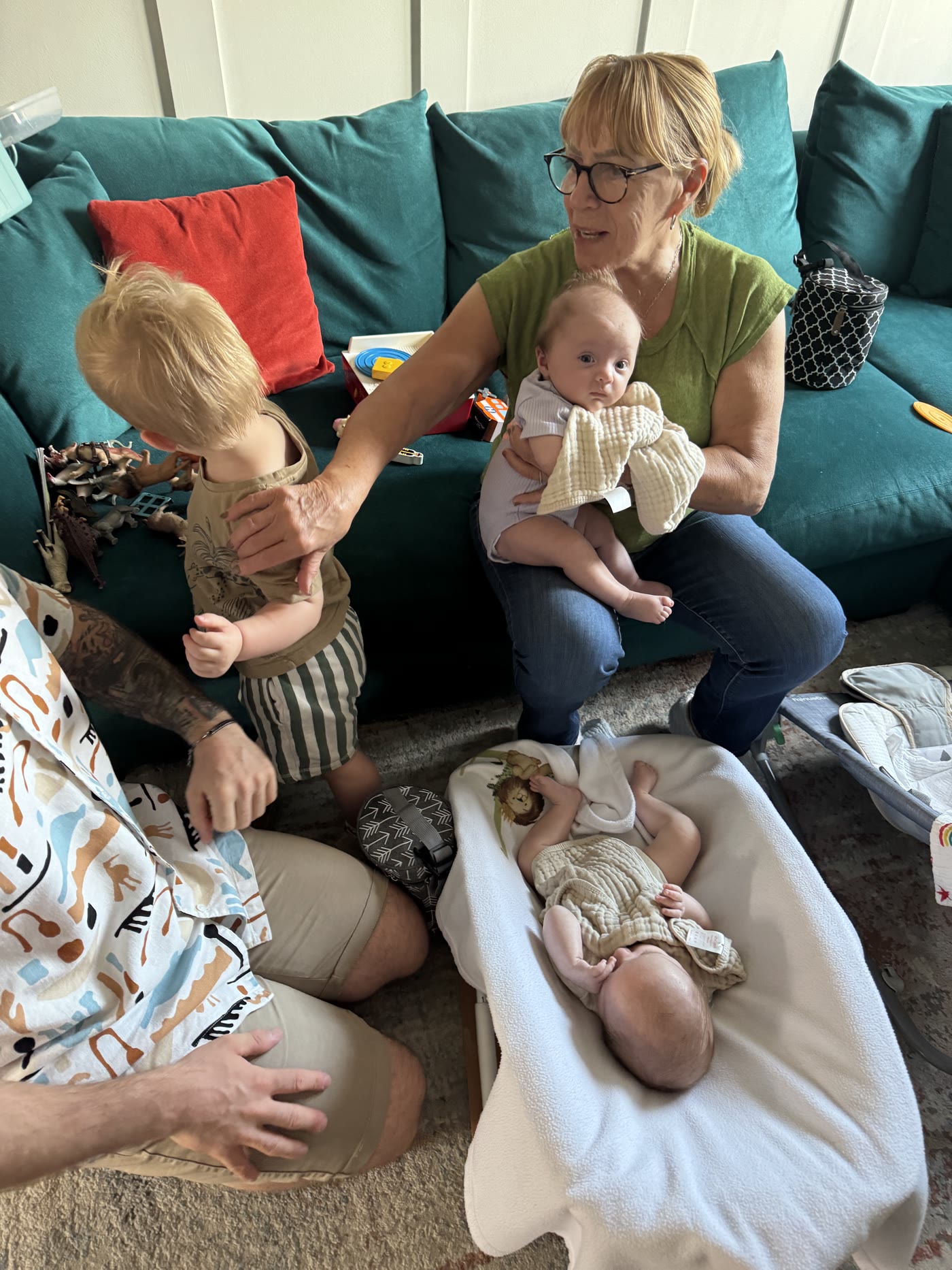 Susan caring for babies in a family home